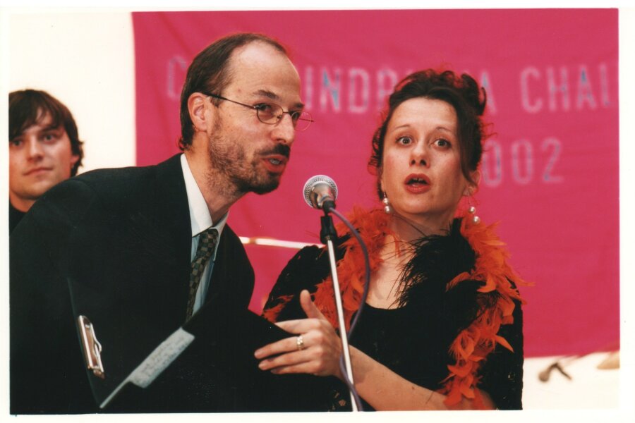 zleva Radek Horáček, Ester Kočičková